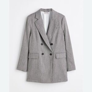 H&M Classic Gray textured Blazer size M